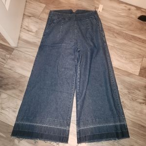 Nwt Anthropologie Loop Wide Leg Jeans size Large